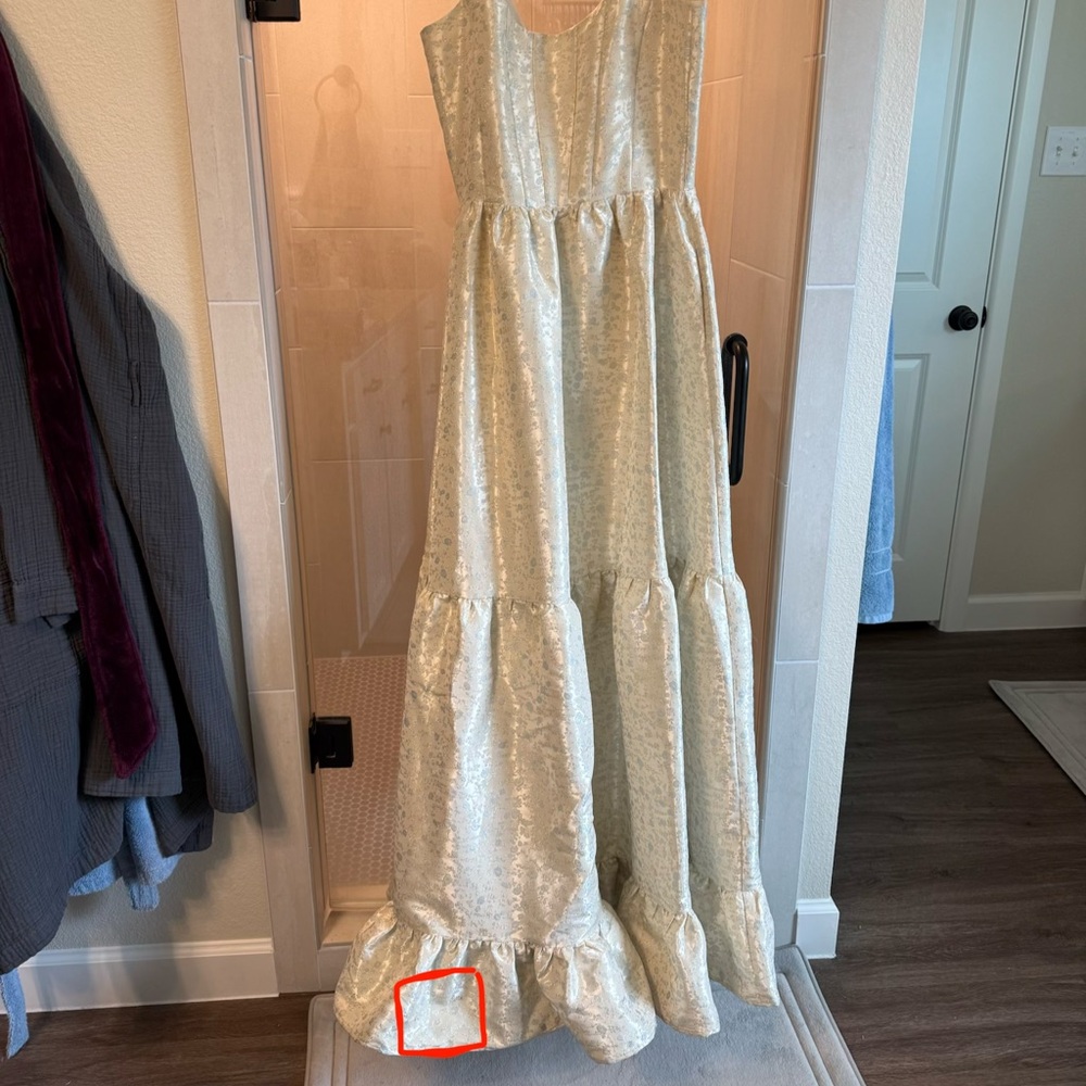 The Avery Dress in Light Blue Duchess - Picture 15 of 16